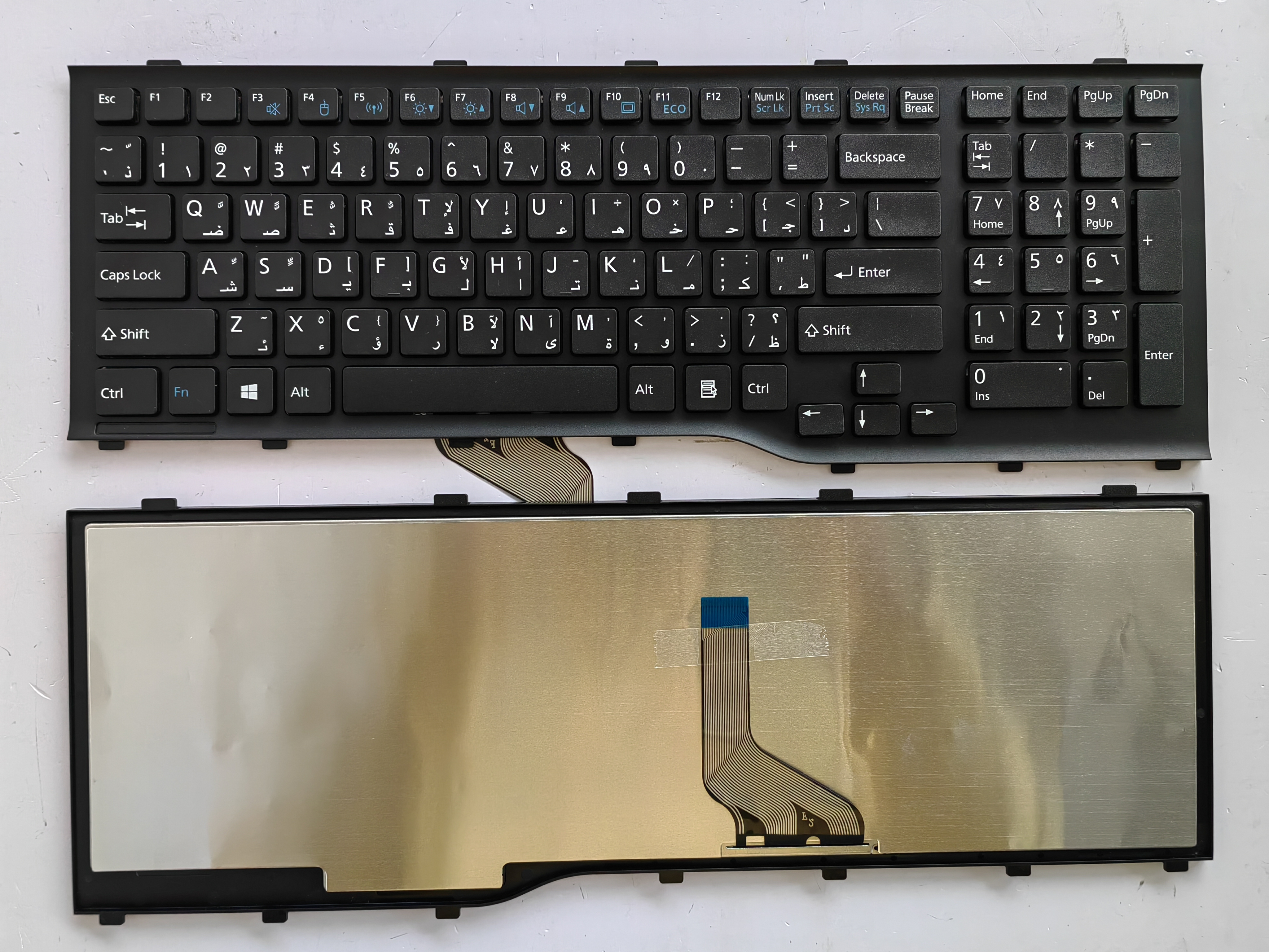 Picture of New Replacement Laptop Keyboard For FJU AH532 BLACK FRAME BLACK (OEM) AR Layout